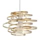 image 1 of First Choice Lighting Gold Metal Swirl Easy Fit Light Shade Gold