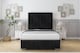 image 1 of Sloomy Langston Black Naples Deep-Sided Bed Frame With 50" Upholstered Headboard 4'6 Double