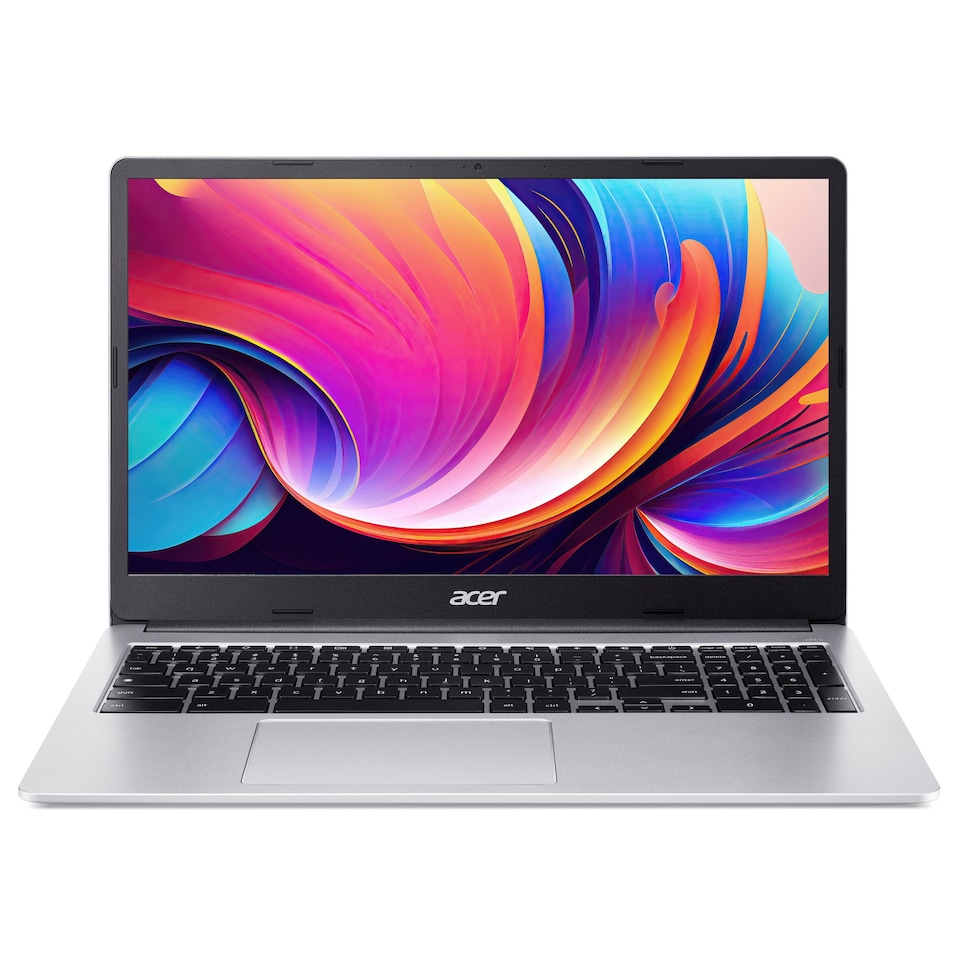 image 1 of Acer ChromeBook 315 CB315-4HT NX.KBAEK.001 Intel Celeron N4500 8GB RAM 128GB eMMC 15.6-Inch Full HD Touchscreen ChromeOS Laptop - Silver - NX.KBAEK.001