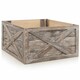 image 4 of COSTWAY Christmas Tree Wooden Tree Box Stand Cover Grey | One Size