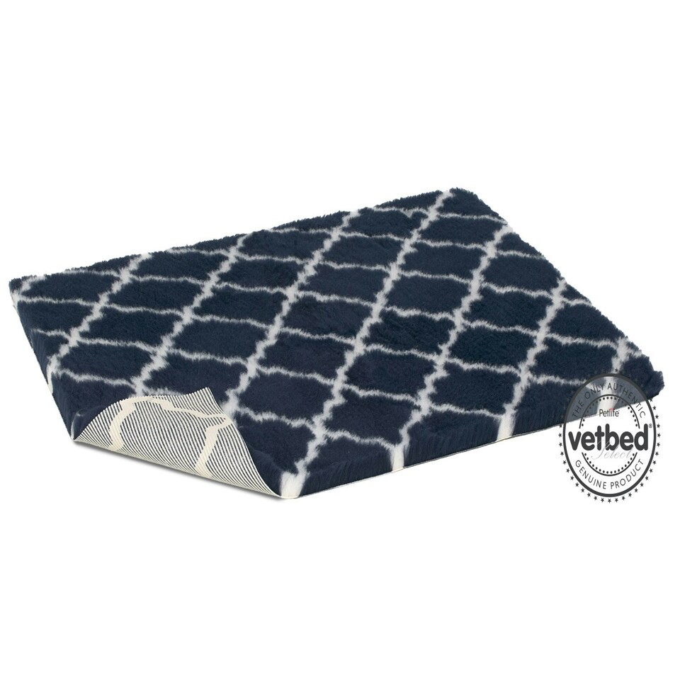 image 1 of Non-Slip Vetbed Select Midnight Trellis 100cm x 75cm