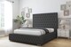 image 2 of Sloomy Ambassador Graphite Dumfries Bed Frame With Mattress With 50"  Upholstered Headboard 5' King
