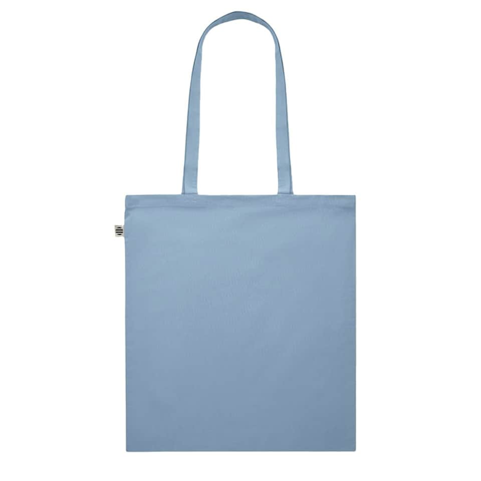 image 1 of MidOcean Onel Plain Organic Cotton Shopper Bag - Baby Blue - One Size Blue