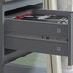 image 8 of FWStyle Stora 2 Drawer Bedside Cabinet - Grey Gloss Front