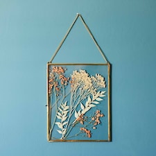 Dia Gold Recycled Glass Hanging Photo Frame
