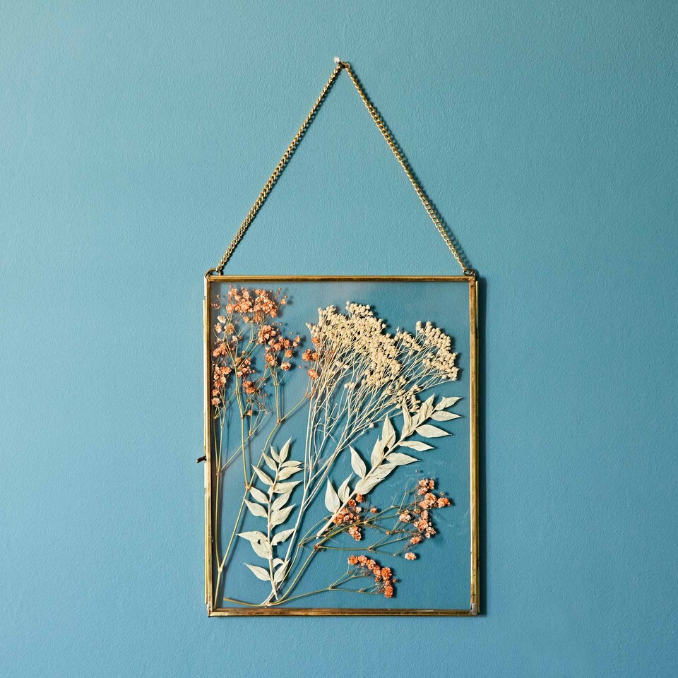 image 1 of Dia Gold Recycled Glass Hanging Photo Frame