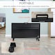image 8 of HOMCOM Convector Radiator Heater w/ Adjustable Thermostat  Safety Cut-Off, Black