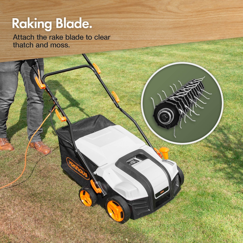 image 1 of VonHaus Lawn Scarifier 2000W