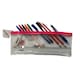 image 1 of Stationery Filled Pink Zip 13x5" Pencil Case