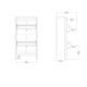 image 10 of Barcelona Shoe Cabinet 2 Flip Down Doors in Matt Black