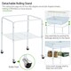image 5 of Yaheetech 119 cm Tall Play Top Bird Cage with Removable Metal Stand White