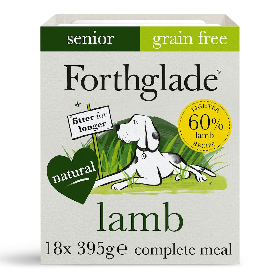 image 1 of Senior Lamb & Butternut Squash Wet Dog Food (18x395g)