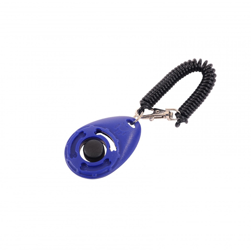 image 1 of Multicoloured Pack of 4 Pet Dog Puppy Cat Training Clicker with Wrist Strap