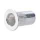 image 2 of M5 5mm Alu Nut Serts Riveting Nuts Rivet Threaded Inserts Blindnut Rivnut 100pc