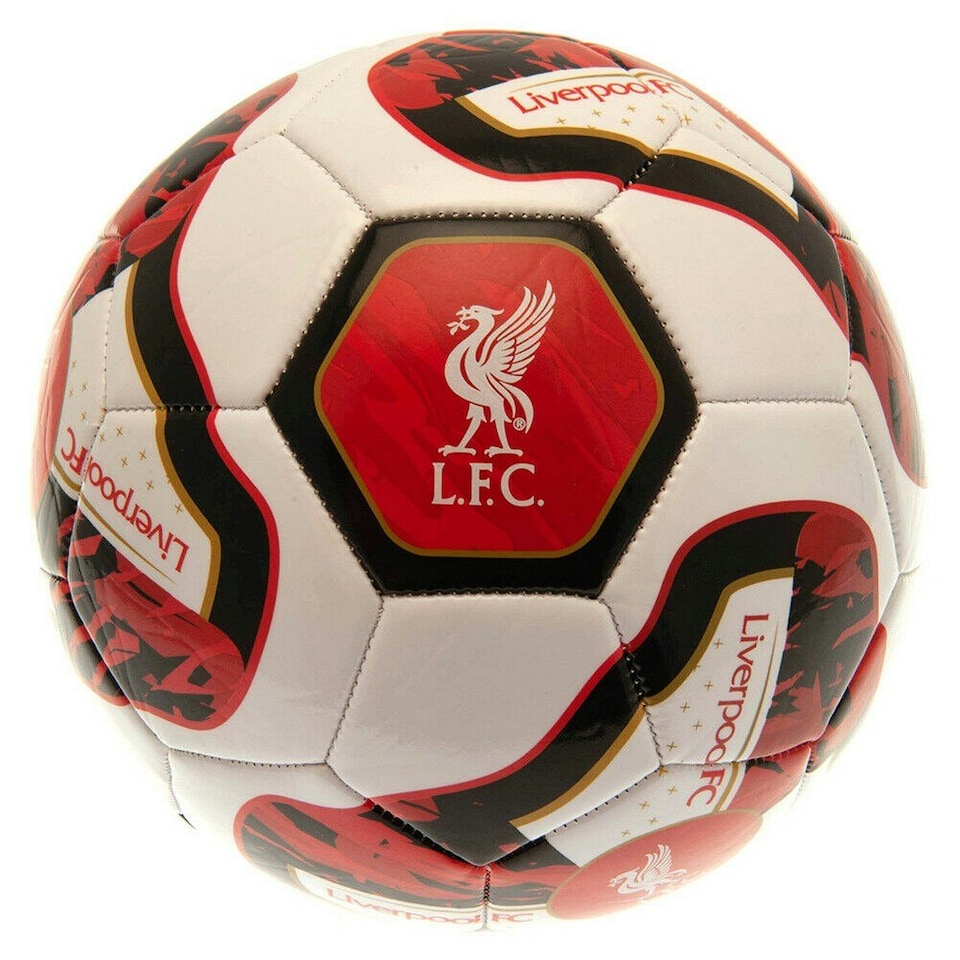 image 1 of Liverpool FC Tracer PVC Football - Red/White/Black - 5