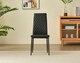 image 4 of Emily Leather Comfort Dining Chairs - Set of 4 | Grey