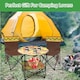 image 6 of 3PC Camping Table & Folding Chair Set Outdoor Fishing Seats with Cup Holders