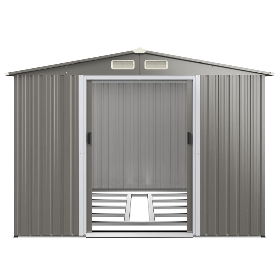 COSTWAY 8’ x 6’ Weather-resistant Utility Tool Organizer Outdoor ...