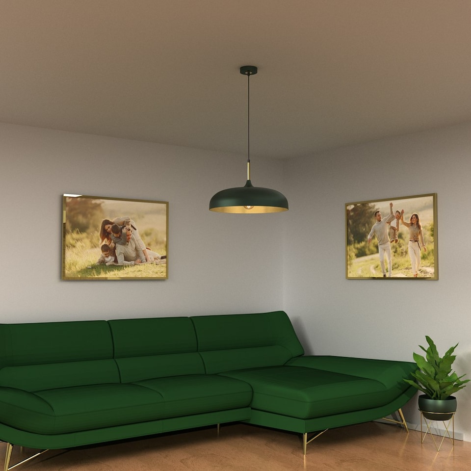 image 1 of Milagro Pendant Lamp Lincoln Green 1xE27
