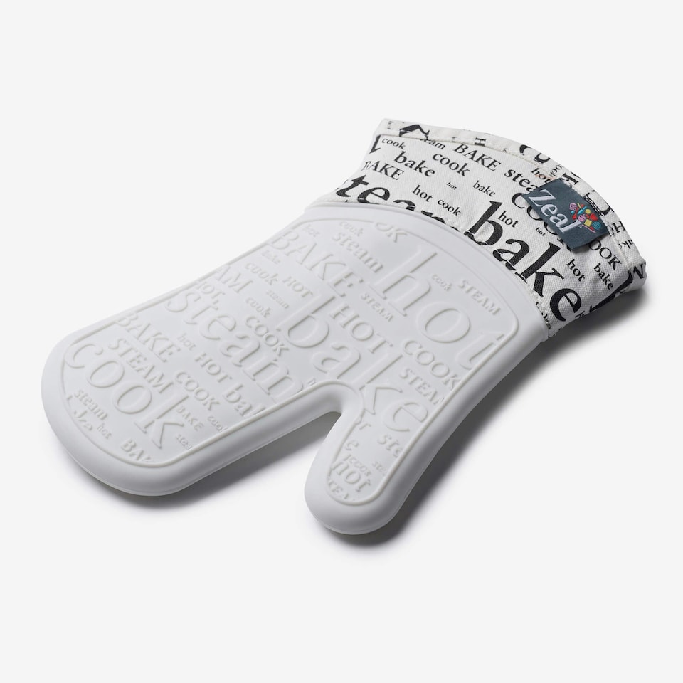 image 1 of Steam Stop™ Waterproof Silicone Single Oven Glove White