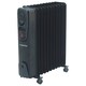 image 1 of TAIHU Oil Filled Radiator, 11 Fins, 2500W, Portable, Timer, Black - 11OH2500B14
