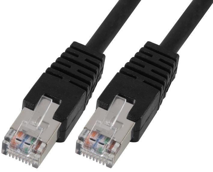 PRO SIGNAL - RJ45 to RJ45 Cat5e S/FTP Ethernet Patch Lead 10m Black