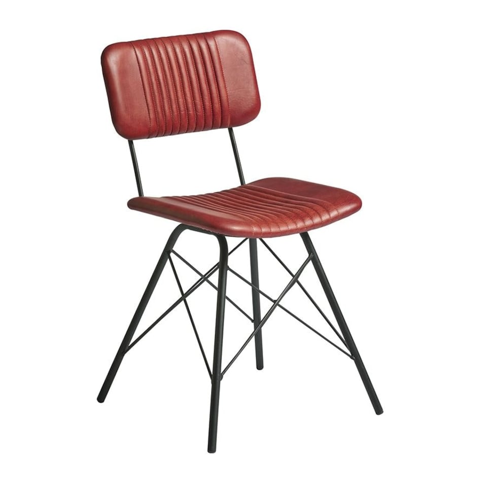 Huke Side Chair Vintage Red Red