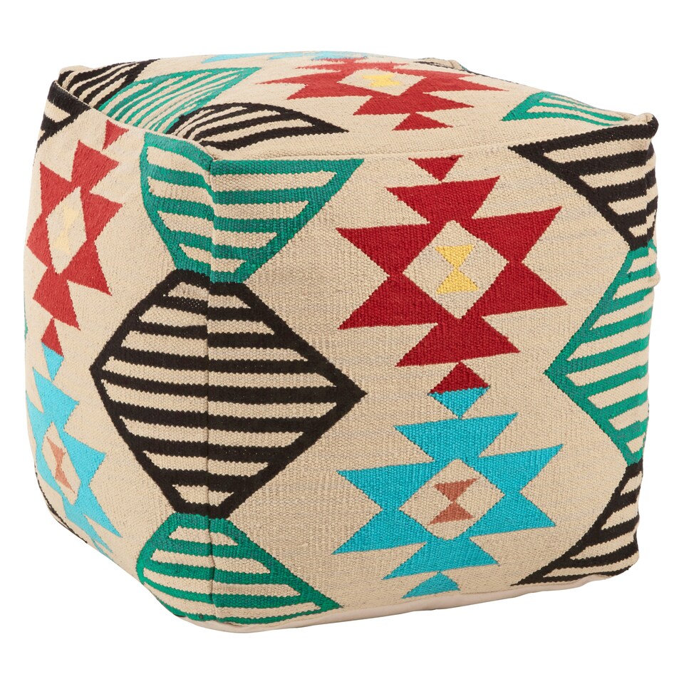 image 1 of Interiors by Premier Cefena Multicolour Pouffe Multi