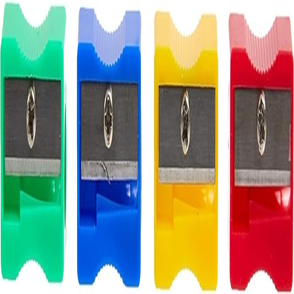 image 1 of Plastic Pencil Sharpeners Assorted (Pack of 100)