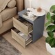 image 4 of Skagen Minimalist Chest of 2 Drawers | Grey | Grey & Oak | 1