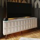 image 2 of Frank Olsen Elevate 1200 Corner Tv Cabinet White | White