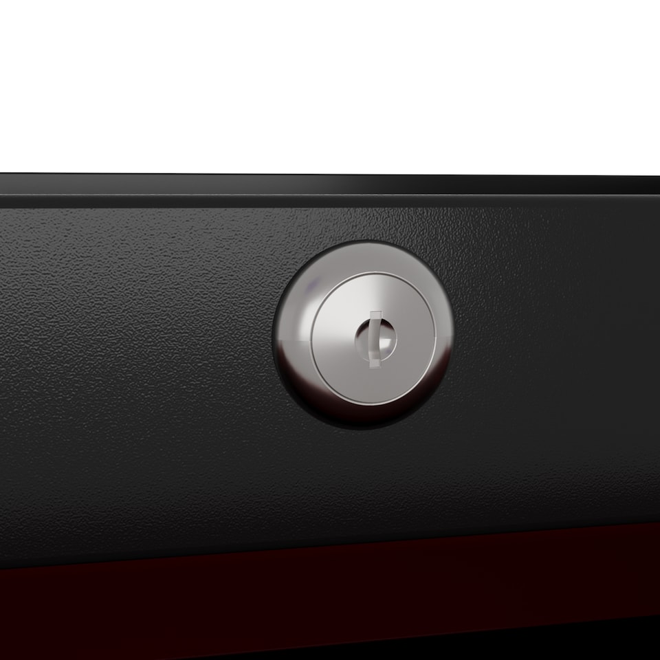 image 1 of HOMCOM Steel 5-Drawer Tool Storage Cabinet Lockable with Wheels Handle 2 Keys Garage Equipment Trolley Home Work DIY Workshop Chest Red | Red | Black | 1