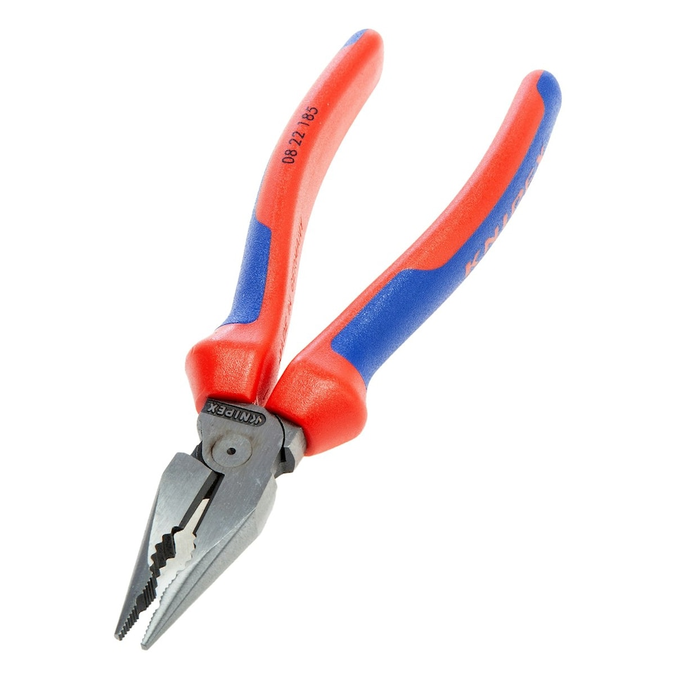 Knipex 08 22 185 Needle-nose Combination Pliers 185mm - Multi Colour - One Size