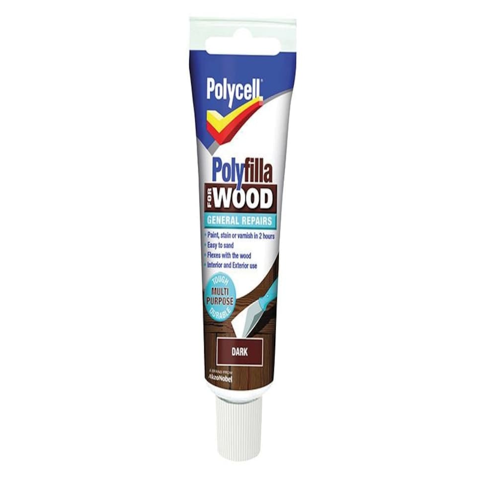 Polycell - Polyfilla For Wood General Repairs Tube Dark 330g
