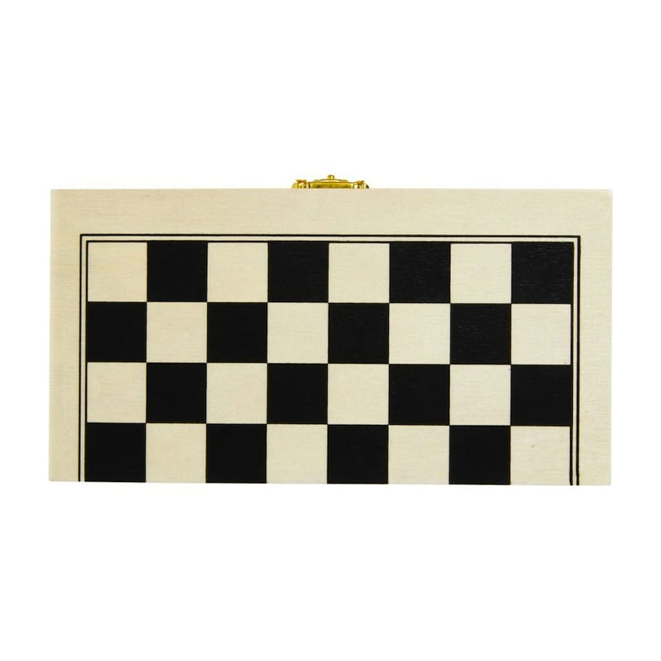 image 1 of King Wooden Chess Set - Natural/Brown/Ivory - One Size