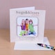 image 1 of Personalised Hugs and Kisses Photo Upload Coaster Card for Grandma