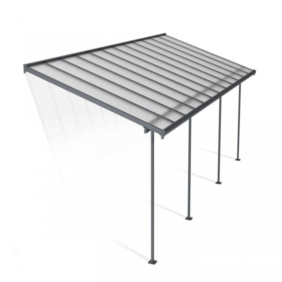 image 1 of Patio Cover Sierra 3X7.30 Clear - Polycarbonate - L739 x W299 x H305 - Grey Grey