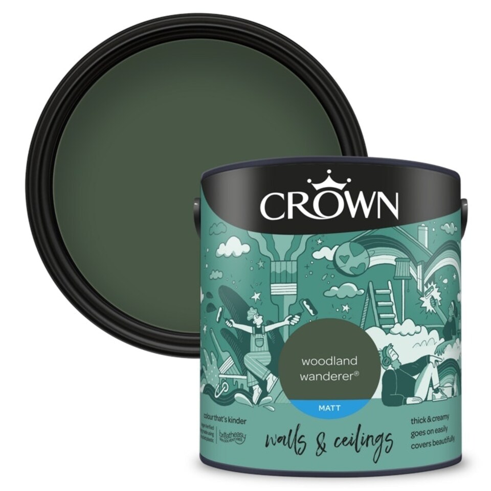 image 1 of Crown Matt Emulsion Woodland Wanderer 2.5L