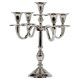 image 7 of 5 Arm Metal Candle Holder Stand Vintage Candelabra Centrepiece Home Decor 30cm | Silver | Silver | 1
