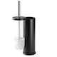 image 6 of Harbour Housewares Round Toilet Brush & Bin Set - Matt Black | Black | Matte Black