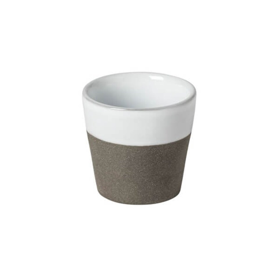 image 1 of Costa Nova Grespresso Nature White-Slate 70ml Espresso Cup Brown