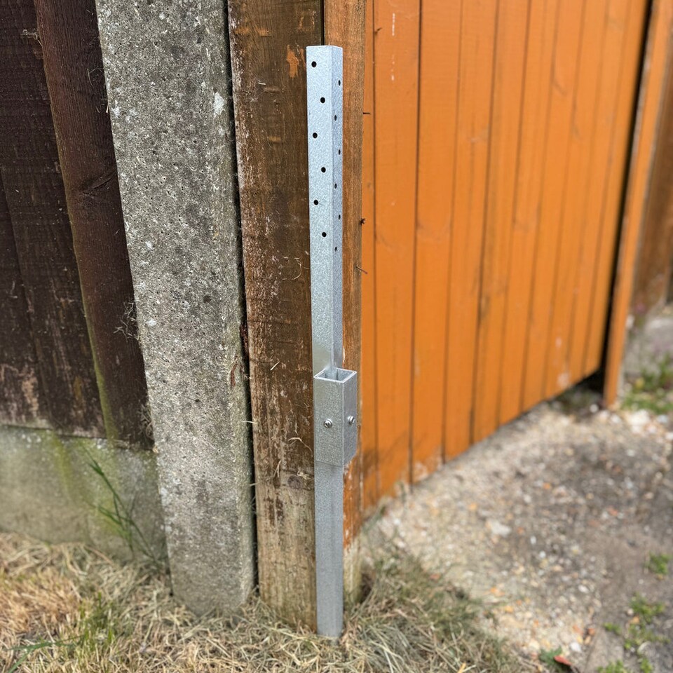 image 1 of Fence Post Repair Stakes for Damaged Wooden Posts - Pack of 2