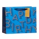 image 6 of Blue Happy Birthday Text Large Gift Bag - Pack of 3