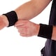 image 4 of Black Sport Gym Fitness Exercise Headband & Sweatband Set for Heads & Wrists