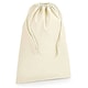 image 4 of Westford Mill Premium Cotton Stuff Bag - Natural - L Cream | L