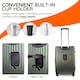 image 3 of Lightweight Hard Shell Check-In Suitcase with Cupholder | Medium Size Luggage
