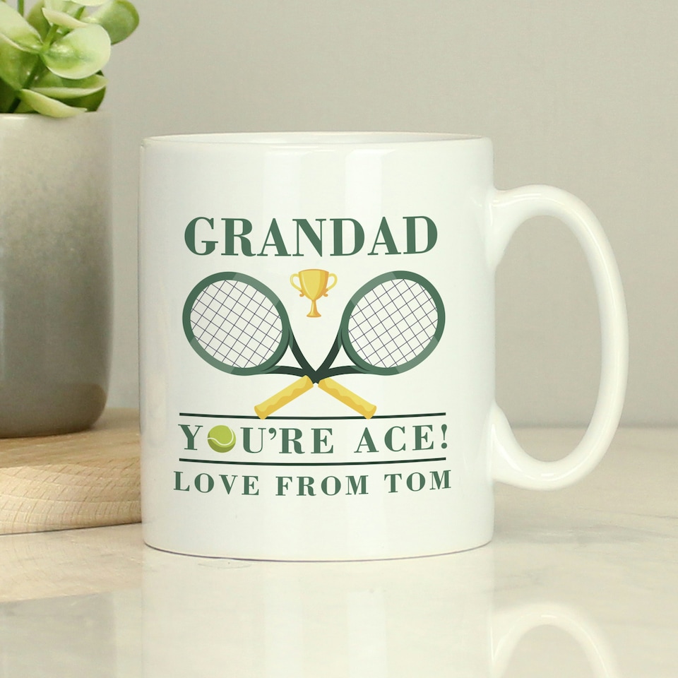 image 1 of Personalised Tennis Mug | White | 1