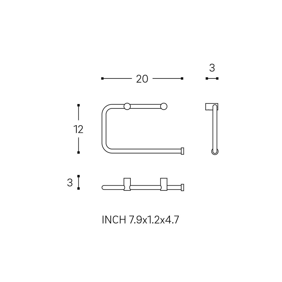 image 1 of COSMIC Towel ring, Matt white, LOGIC Collection