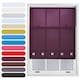 image 1 of FURNISHED Roller Blinds Daylight Square Eyelet Light Filtering Easy Fit Trimmable Window Shade | Purple | Aubergine