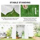 image 5 of Outsunny 3 x 2 x 2m Polytunnel Green House w/ UV-resistant PE Cover, Green